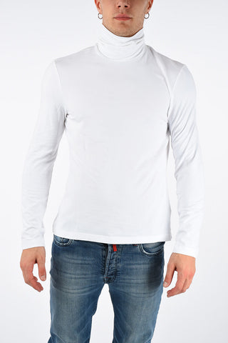 205W39NYC White Turtle Neck Long Sleeve Tee Size L