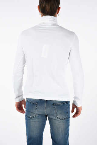 205W39NYC White Turtle Neck Long Sleeve Tee Size L