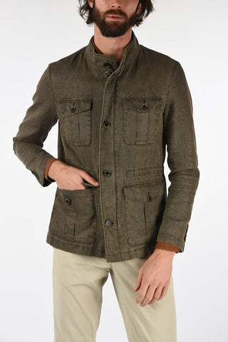 CC COLLECTION FIELD.J giubbotto utility in lino