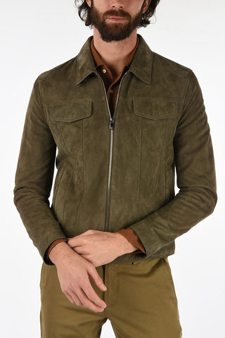 ID suede leather blouson