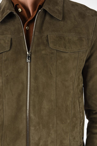 ID suede leather blouson