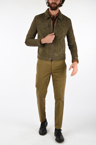 ID suede leather blouson