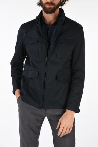 CC COLLECTION hooded CAMEL blouson