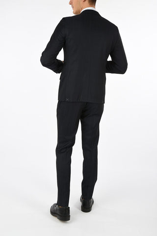 CC COLLECTION Zweiknopf-Anzug RETAILORED Drop 7R Tartan aus Schurwolle