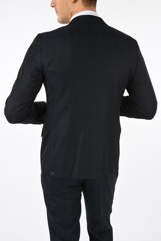 CC COLLECTION Zweiknopf-Anzug RETAILORED Drop 7R Tartan aus Schurwolle