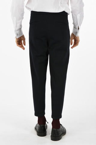 CC COLLECTION Single Pleat Pants with Elastic Waist