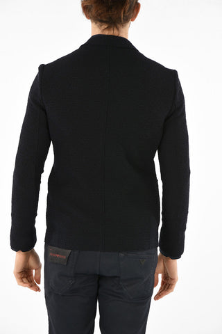 EMPORIO Blazer Semifoderato in Jacquard Tech con Revers Classico