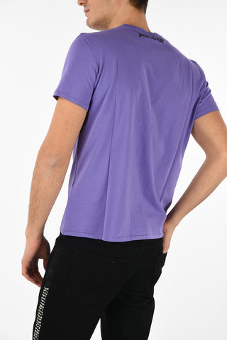 Crewneck T-shirt with Printed Logo