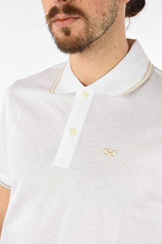 2 buttons Polo shirt with Embroidery