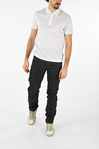 2 buttons Polo shirt with Embroidery
