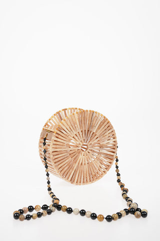 Shoulder Bag LUNA with Beaded Shoulder Strap