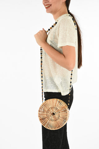 Shoulder Bag LUNA with Beaded Shoulder Strap