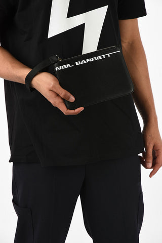 Leather SIMPLE SMALL ZIPPED Pochette