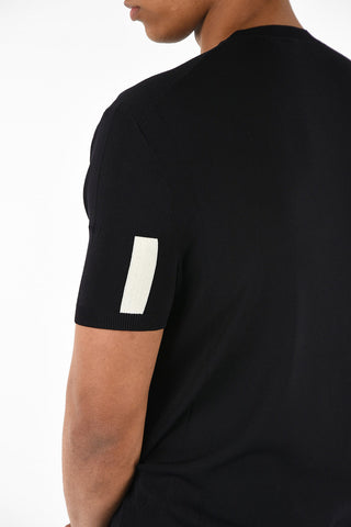 Short Sleeve Crew-neck Sweater