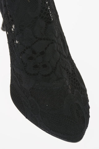 Lace COCO Sock Boots 11 cm