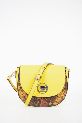 Leather SARAN Cross Over Bag