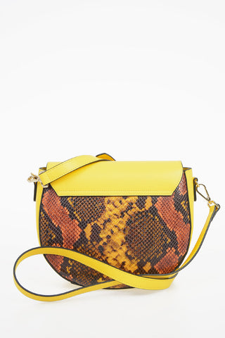 Leather SARAN Cross Over Bag