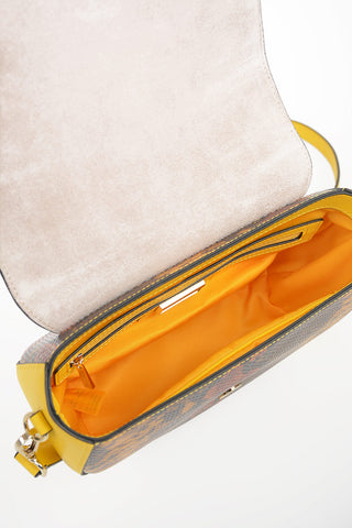 Leather SARAN Cross Over Bag