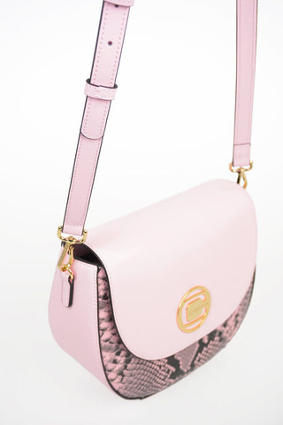 Leather SARAN Cross Over Bag