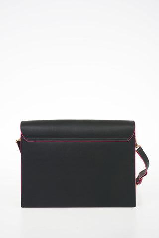 Leather TRAVEL IN LOVE Shoulder Bag