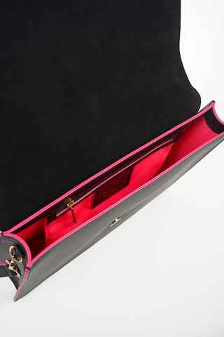 Leather TRAVEL IN LOVE Shoulder Bag