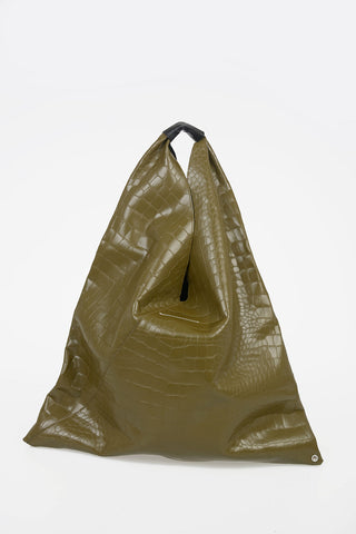 MM6 Crocodile Printed Shopping Bag