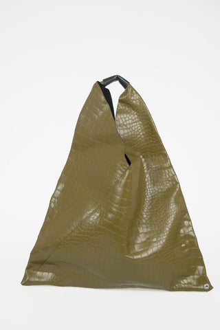 MM6 Crocodile Printed Shopping Bag