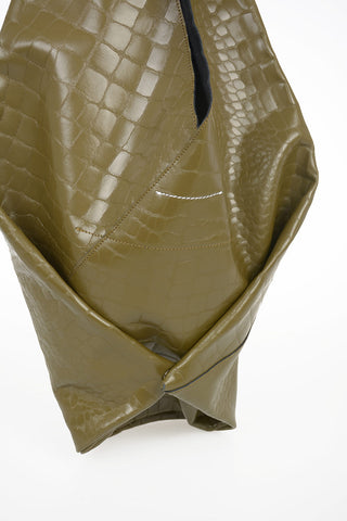 MM6 Crocodile Printed Shopping Bag