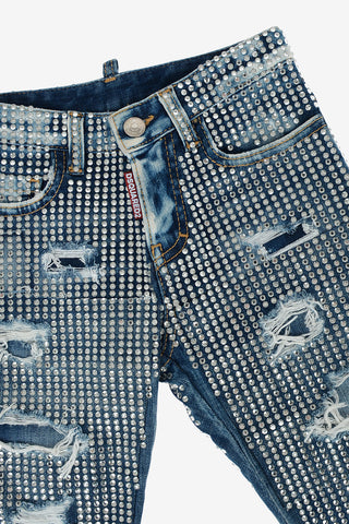Jewel Embroidered KAWAII Jeans