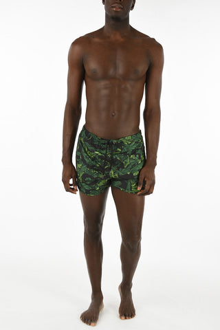printed boxer beachwear