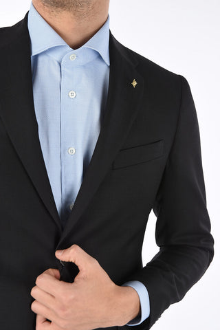 CC COLLECTION RIGHT side vents plain twill 2-button suit
