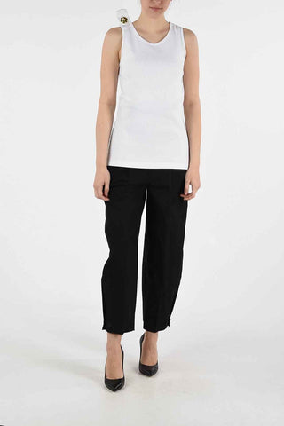 205W39NYC ribbed tank top with Jewel Pin