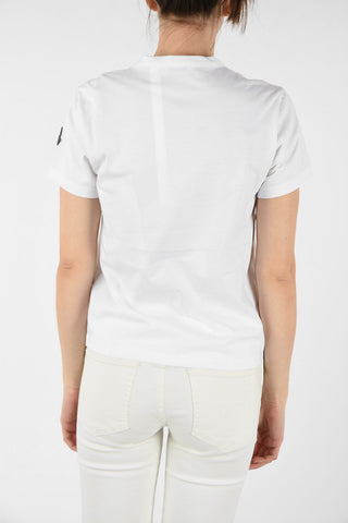 NOIR KEI NINOMIYA 6 GENIUS Cotton Crew-neck T-shirt with Chain Detail