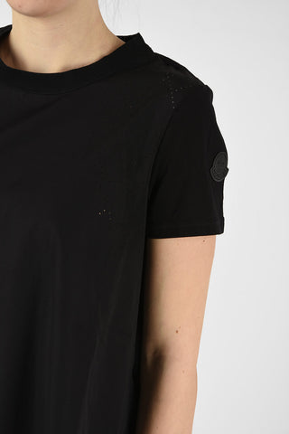 NOIR KEI NINOMIYA 6 GENIUS Cotton Crew-Neck T-Shirt with Perfored Detail