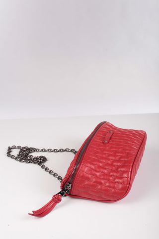 Quilted Leather Shoulder Pouch