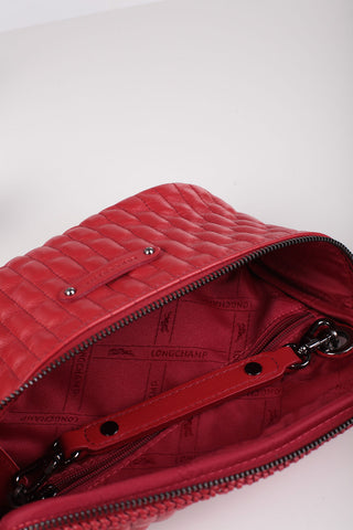 Quilted Leather Shoulder Pouch