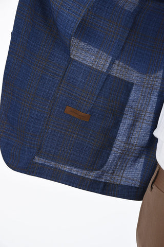 ID virgin wool check IDENTITY blazer