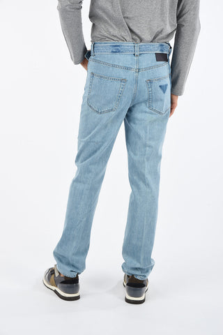 Light Wash Jeans with Belt 21 cm