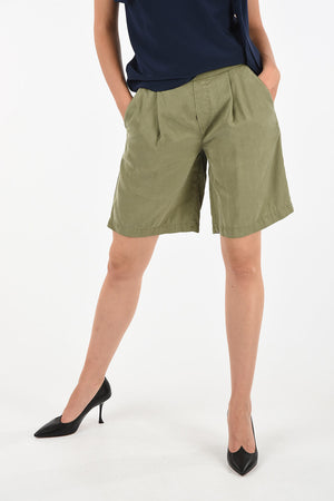 Bermuda Shorts with Elastic Waist