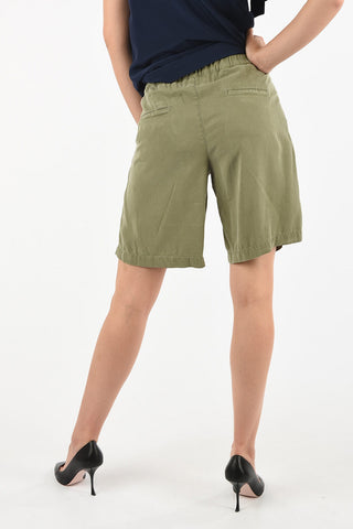 Bermuda Shorts with Elastic Waist