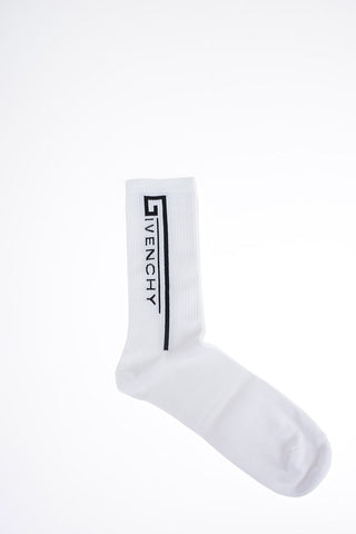 Calzini Mid in Spugna con Logo Jacquard