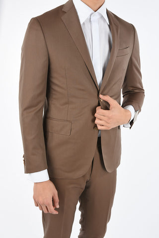 side vents ACADEMY SOFT hairline striped 2-button suit