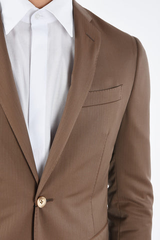 side vents ACADEMY SOFT hairline striped 2-button suit