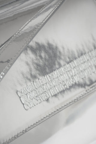 205W39NYC Metallic Leather FOLDOVER Shoulder Bag