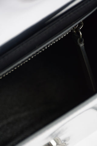 205W39NYC Metallic Leather FOLDOVER Shoulder Bag