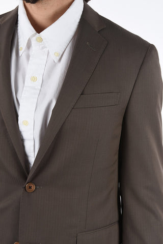 FLAWLESS Virgin-wool ACADEMY SOFT Half-lined Suit with Notch Lapel