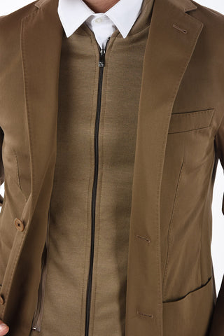 ID full zip 2-button blazer