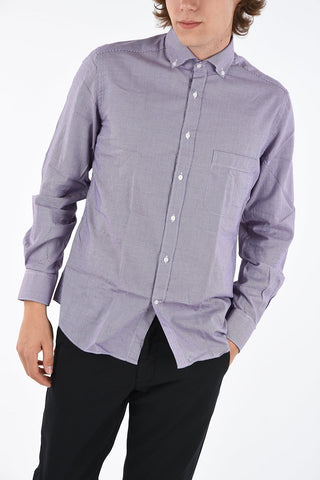 CC COLLECTION Micro Houndstooth Button Down Shirt