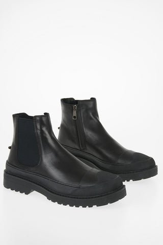 Leather MILITARY CHELSEA Ankle Boot