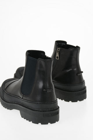 Leather MILITARY CHELSEA Ankle Boot